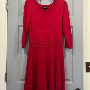 Lane Bryant Red Long Sleeve Dress
